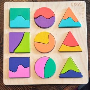 Lovevery Colorful Geometric Puzzle by